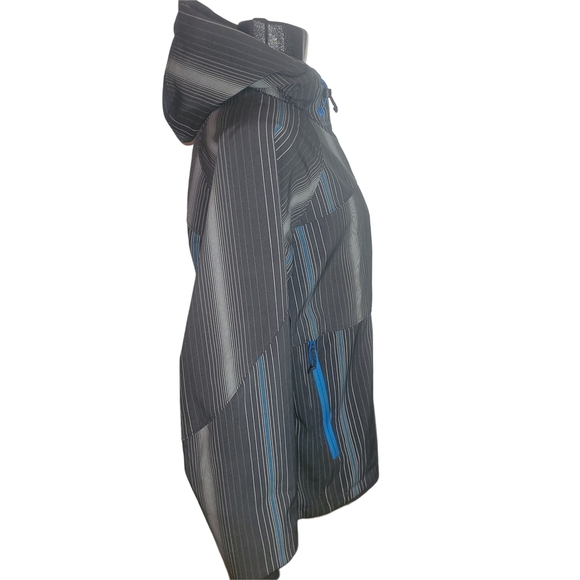 Columbia Men's Grey and Blue Hooded Softshell Jacket L - Picture 4 of 7